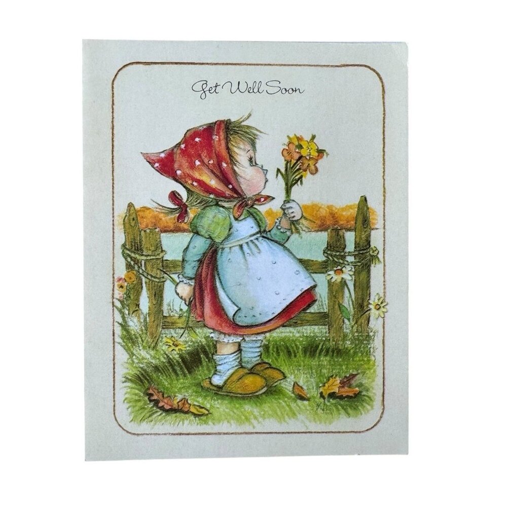 The Good Samaritans Little Helpers Get Well Soon‎ Greeting Card 1987 USA Made